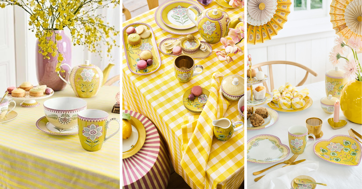 pip studio Lily& Lotus snídaňová sada, srdíčkové talíře